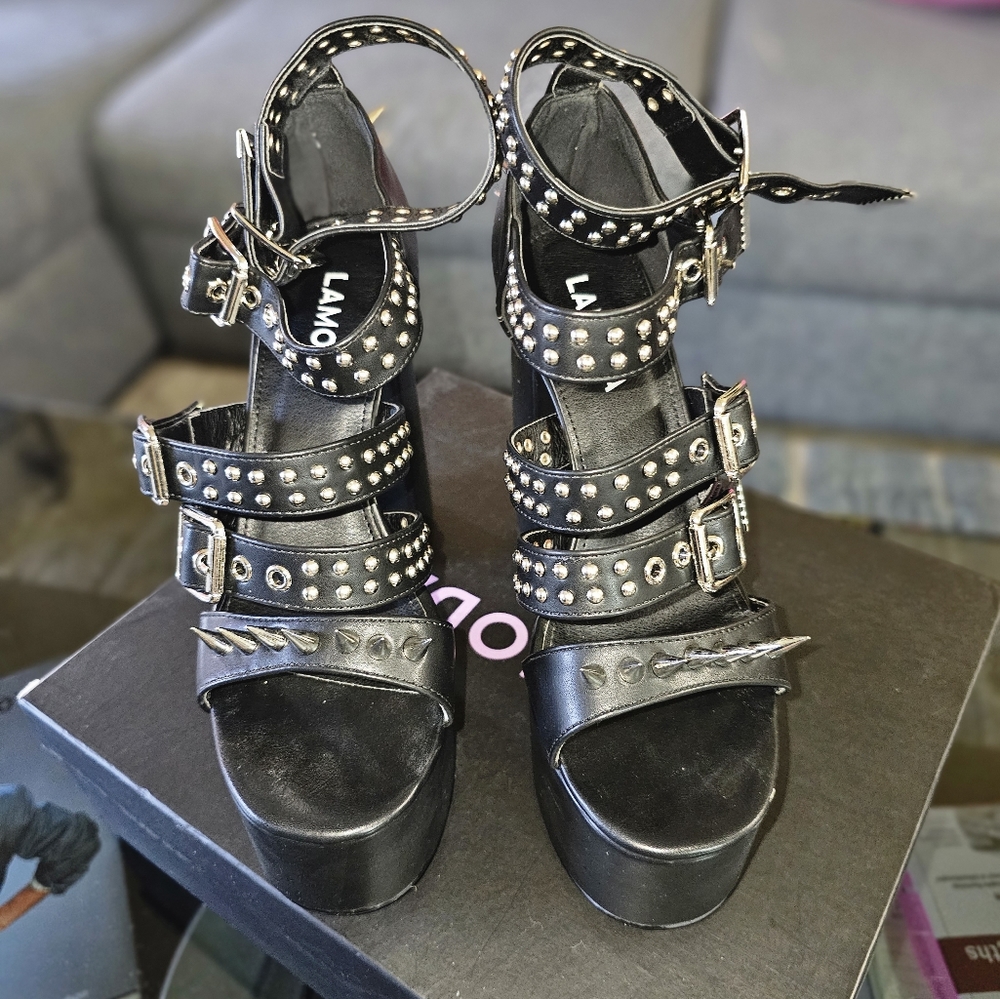 Lambda Spiked Heels - image 2